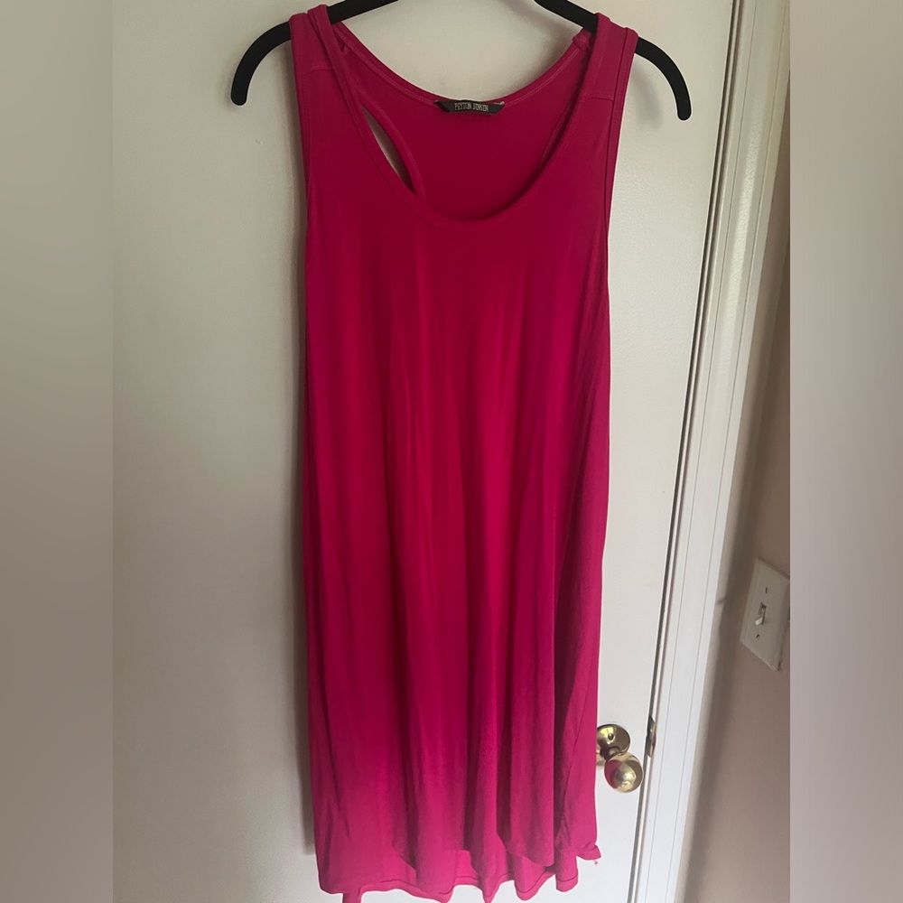 Pink knit Racerback dress XL